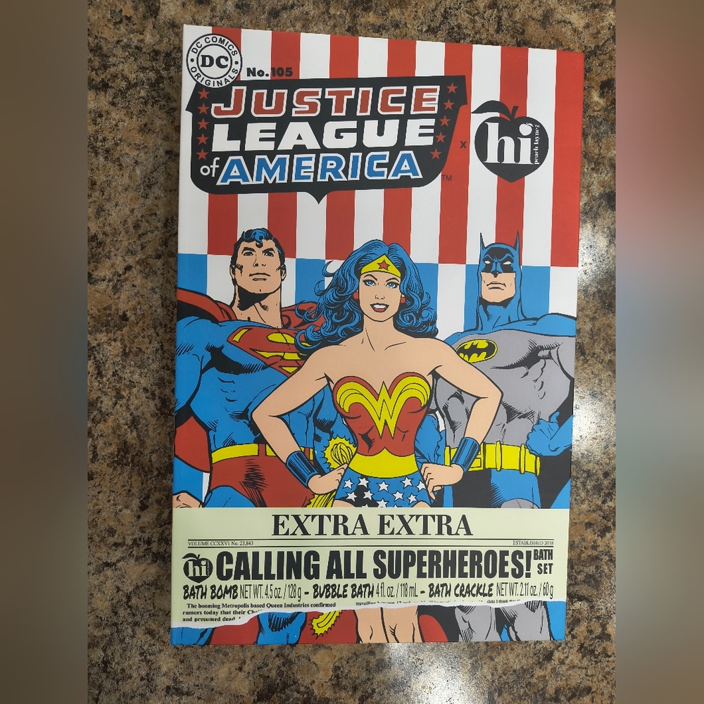 DC Comics Red Blue Bath & Body Gift Set